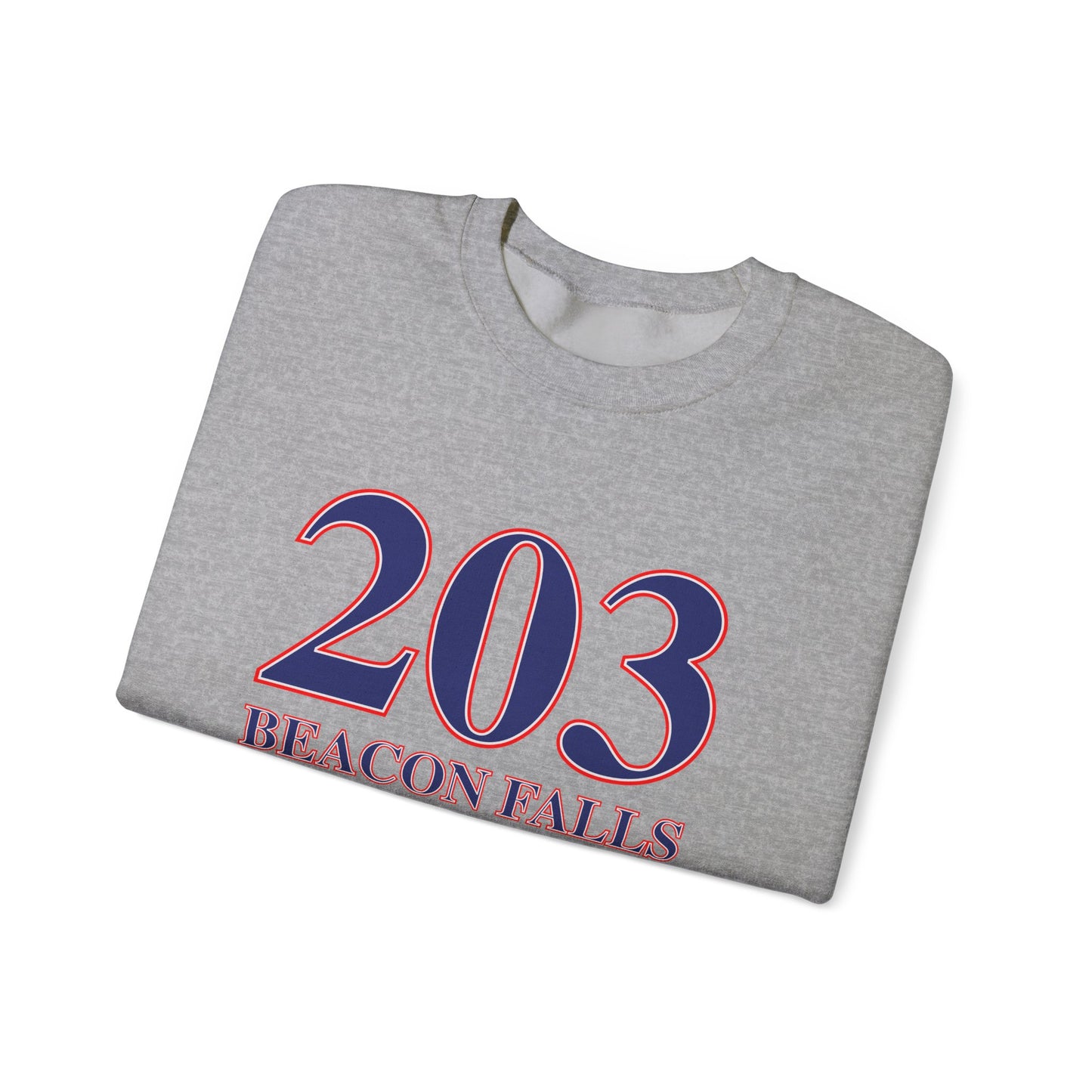 203 Beacon Falls Red White & Blue Unisex Heavy Blend™ Crewneck Sweatshirt