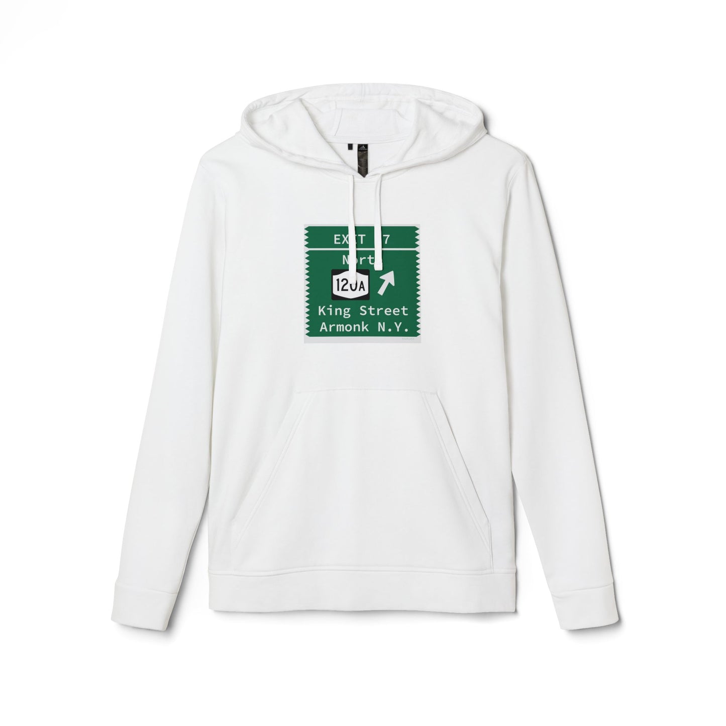 Vintage Merritt Parkway Exit 27 Sign adidas Unisex Fleece Hoodie