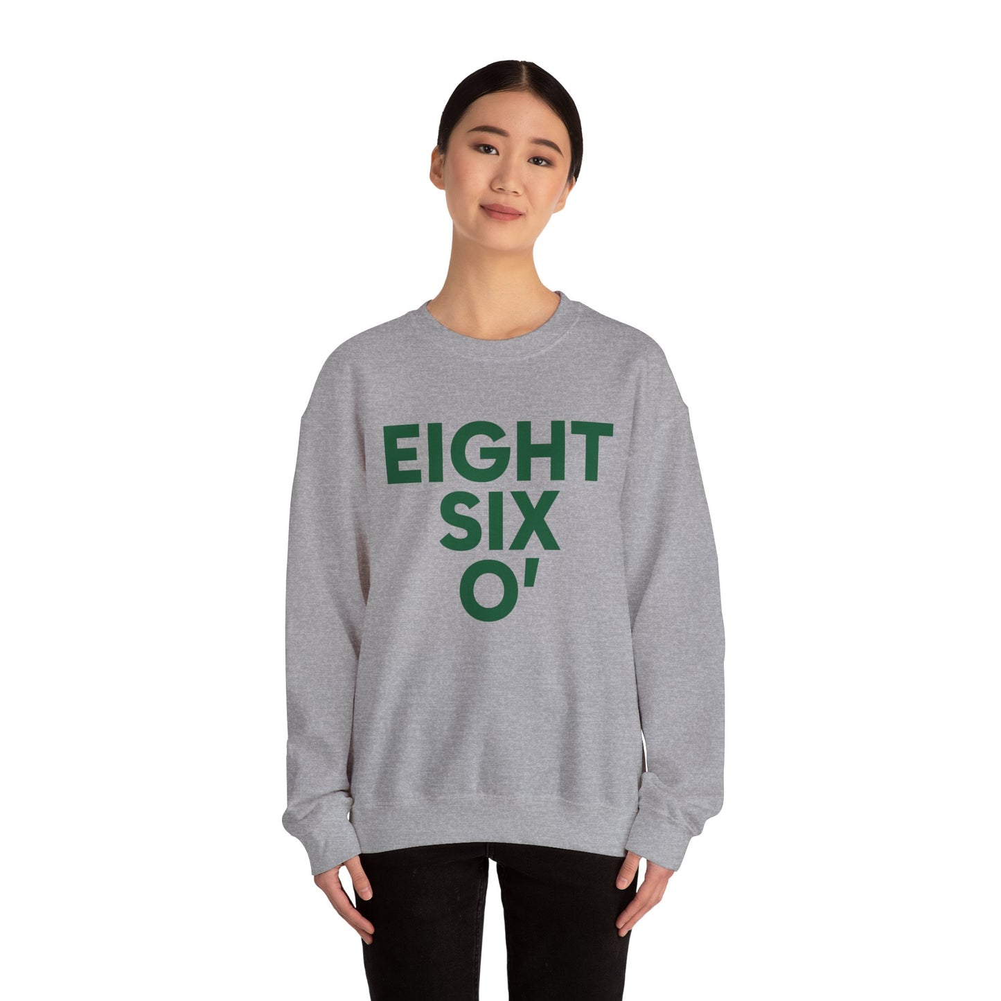Eight Six O’ Unisex Heavy Blend™ Crewneck Sweatshirt Lucky Green – St. Patrick’s Day