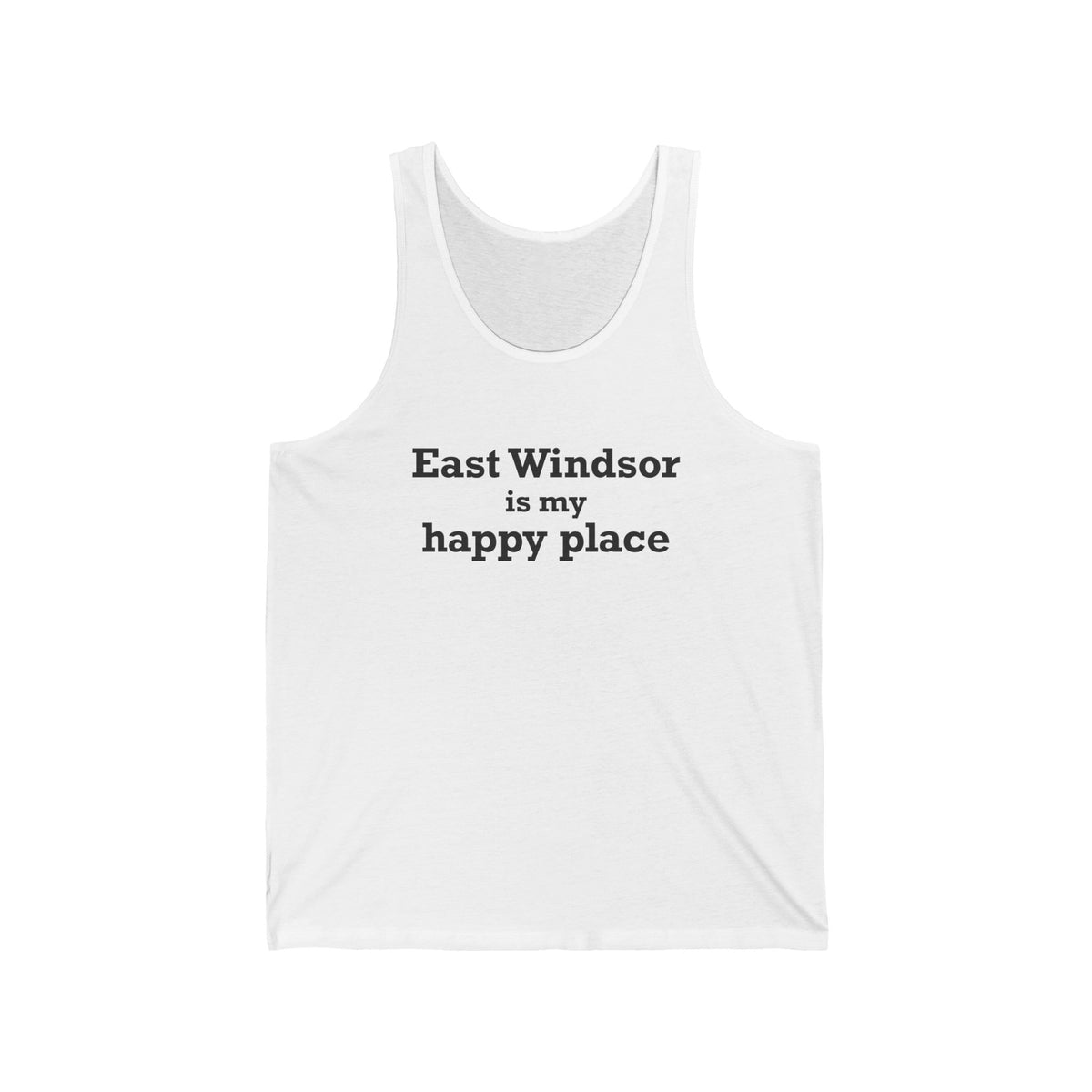 East Windsor is My Happy Place Unisex Jersey Tank Top