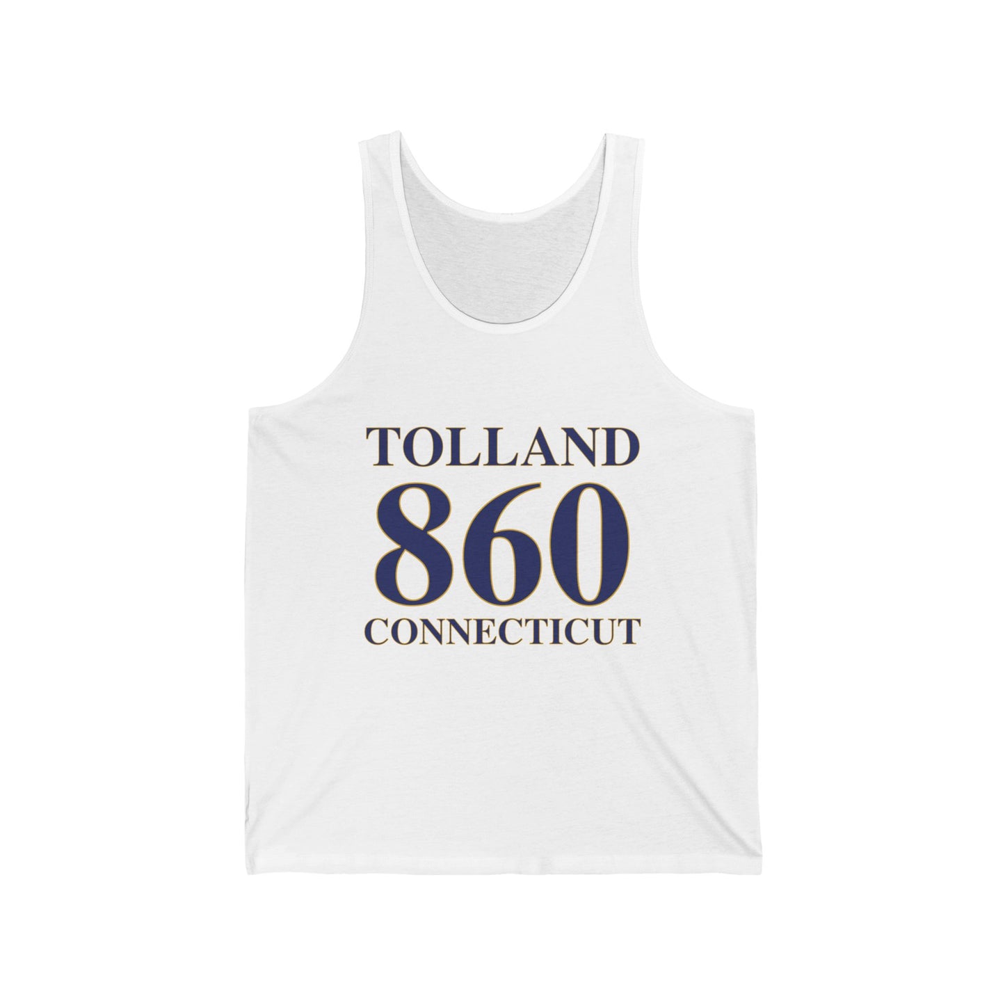 Tolland 860 Connecticut Unisex Jersey Tank Top
