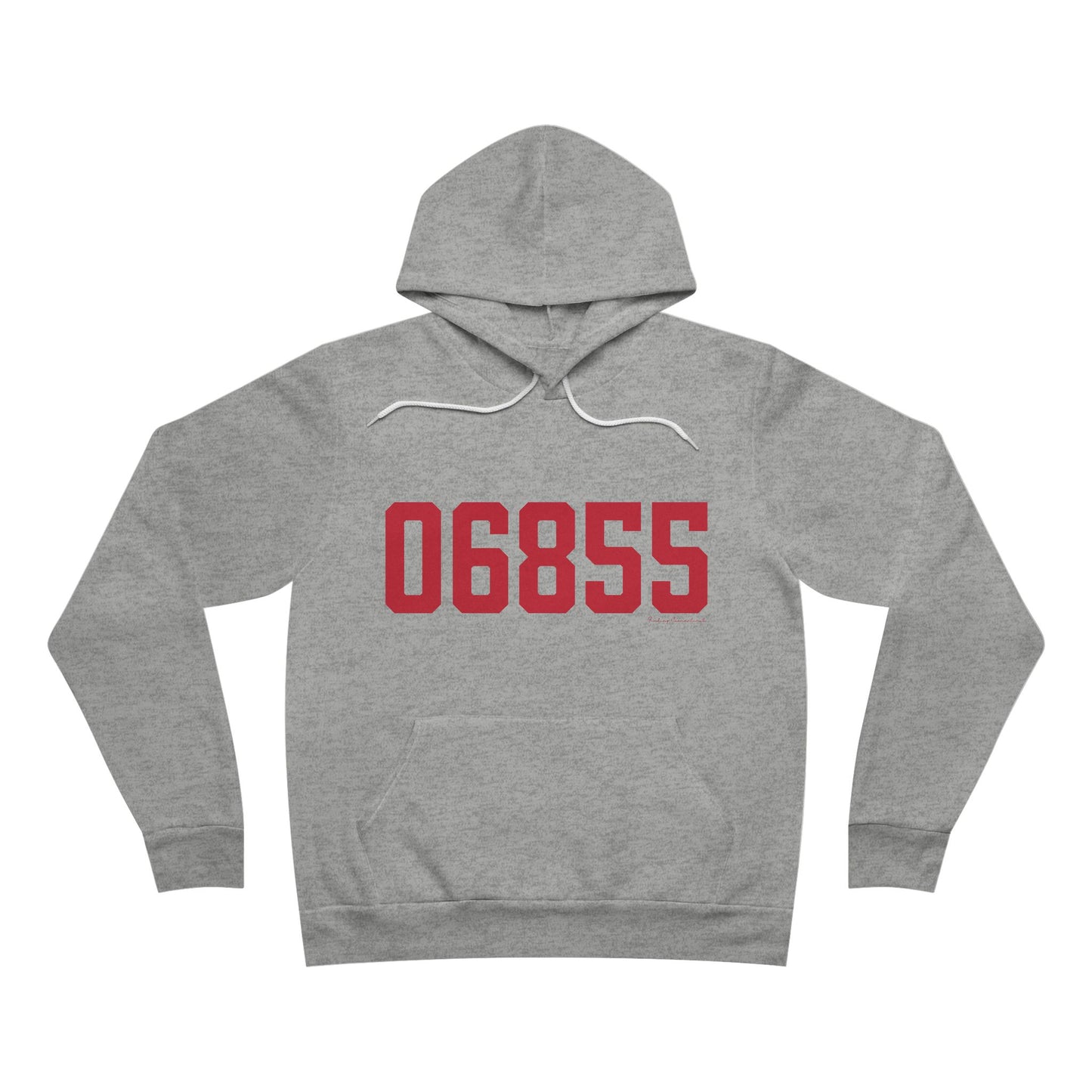 06855 Norwalk Connecticut Zip Code Unisex Sponge Fleece Pullover Hoodie Sweatshirt