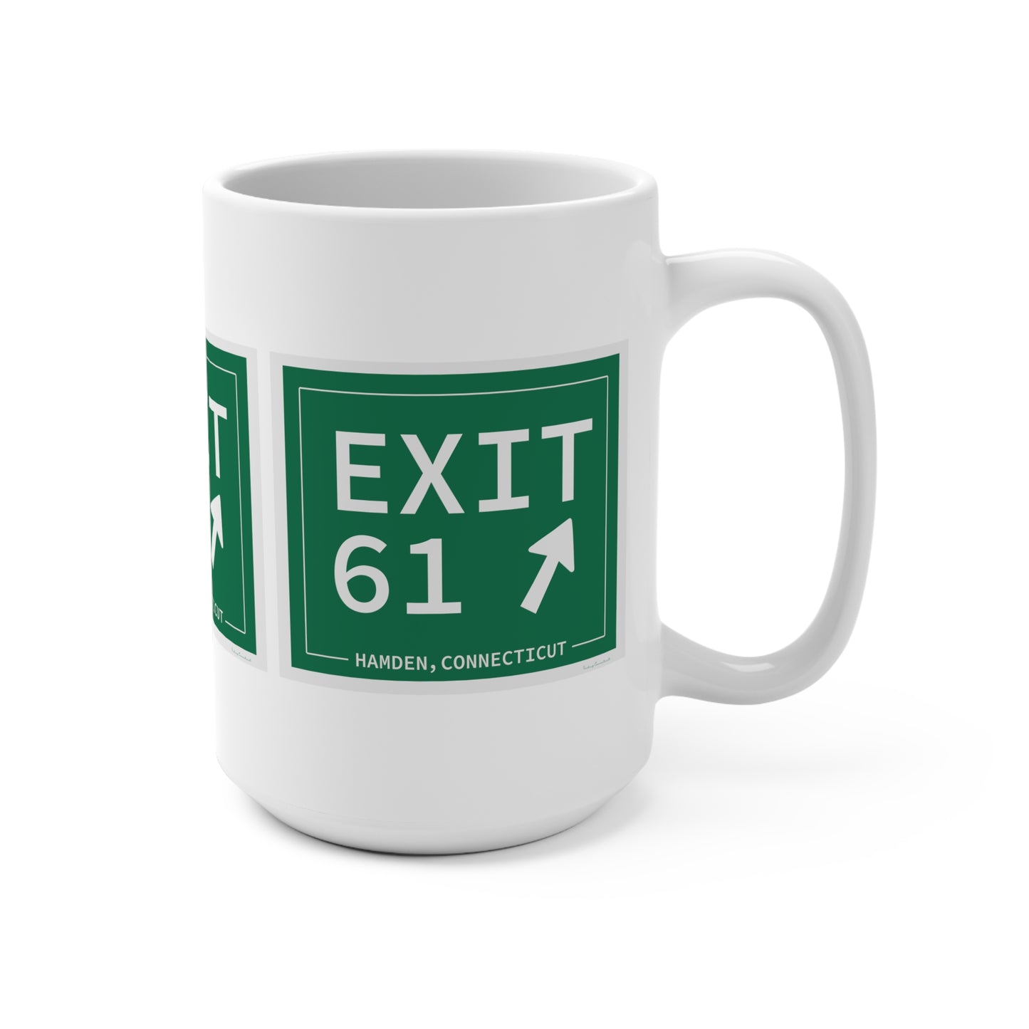 Vintage Exit 61 WCP Sign Mug 15oz