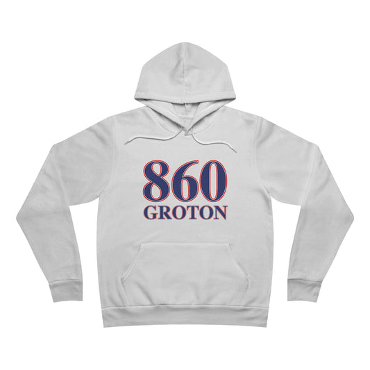 860 Groton Red White & Blue Unisex Sponge Fleece Pullover Hoodie