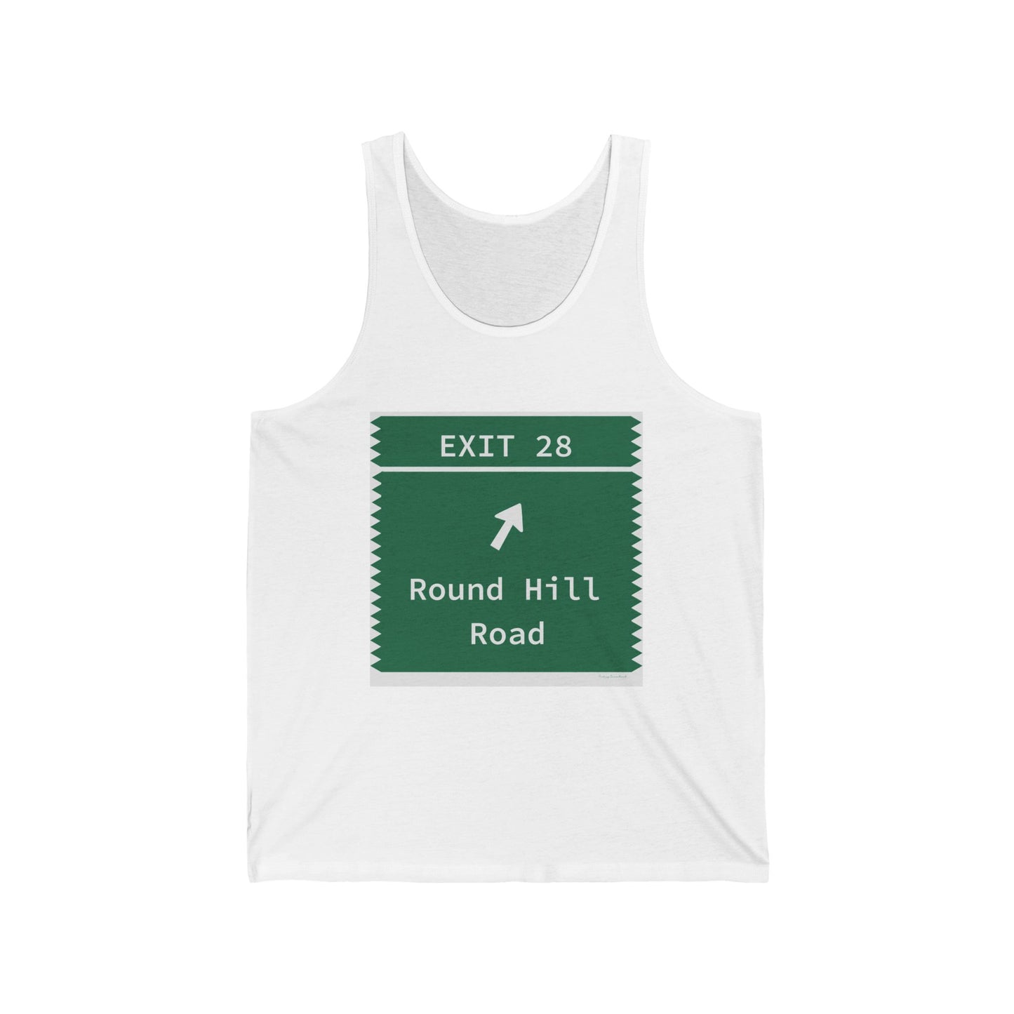 Vintage Merritt Parkway Exit 28 Sign Unisex Jersey Tank Top