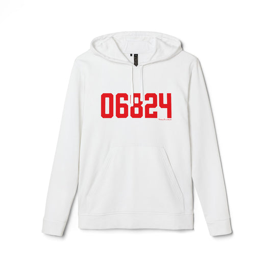 06824 Fairfield Connecticut Zip Code adidas Unisex Fleece Hoodie Sweatshirt