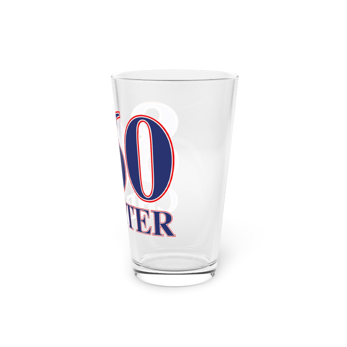 860 Chester Red, White & Blue Pint Glass, 16oz