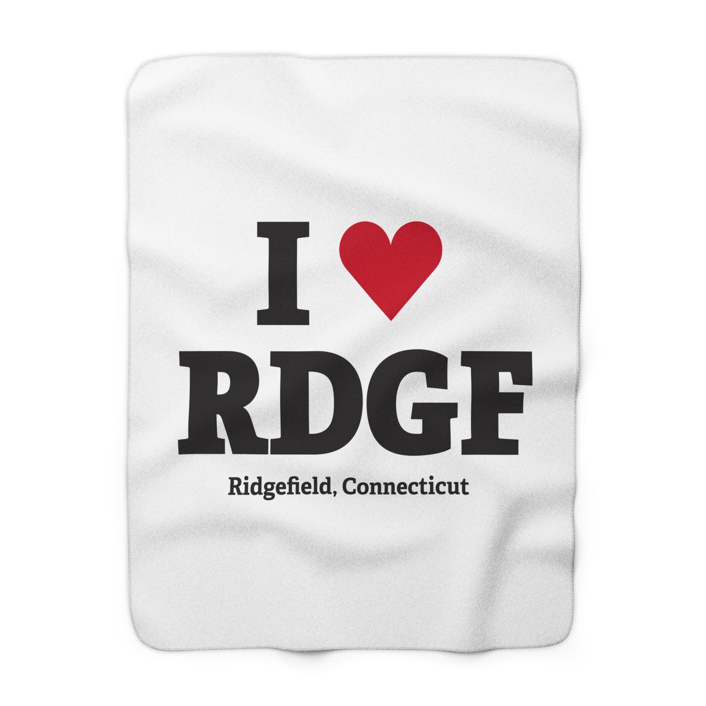 I Heart RDGF Sherpa Fleece Blanket