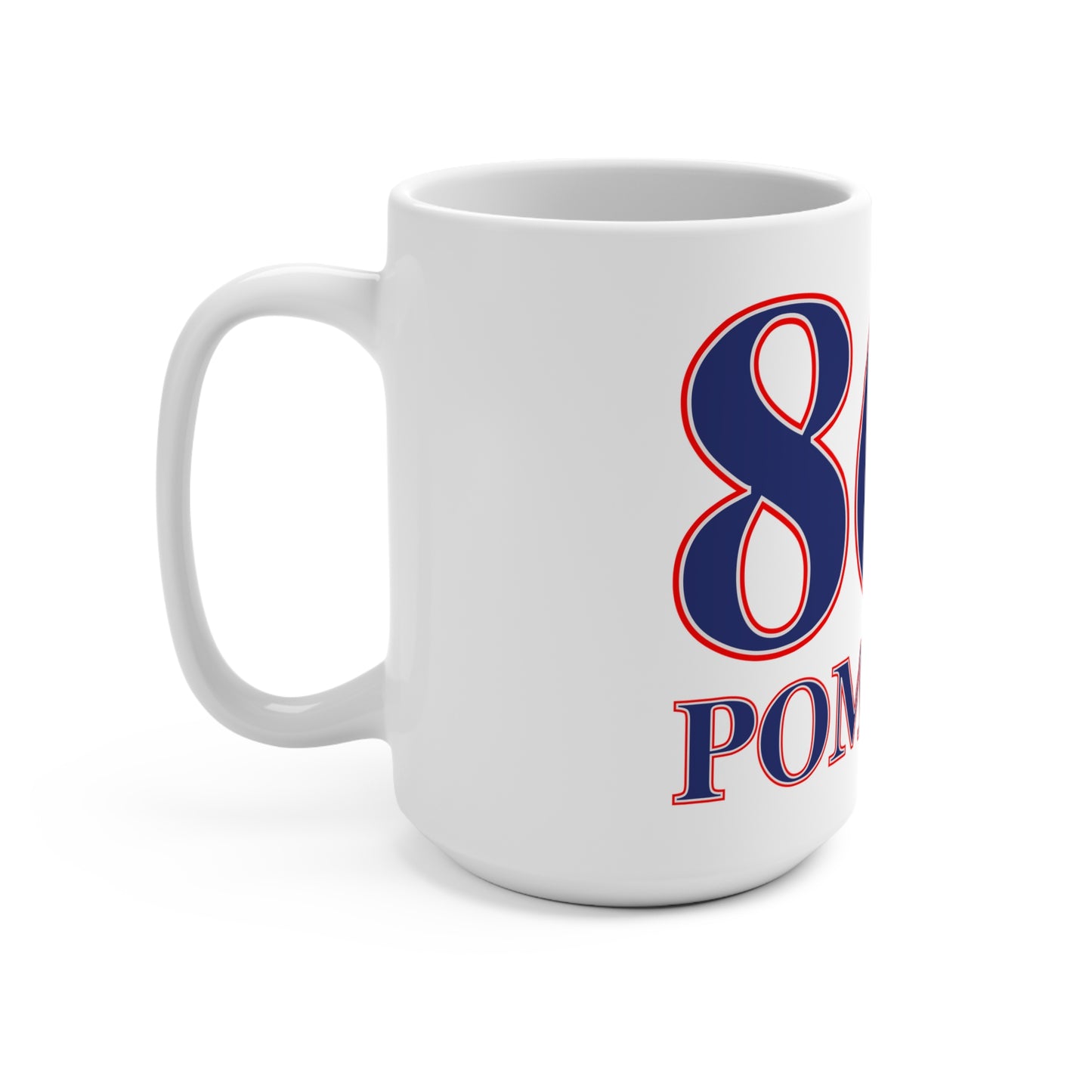 860 Pomfret Red, White & Blue Mug 15oz