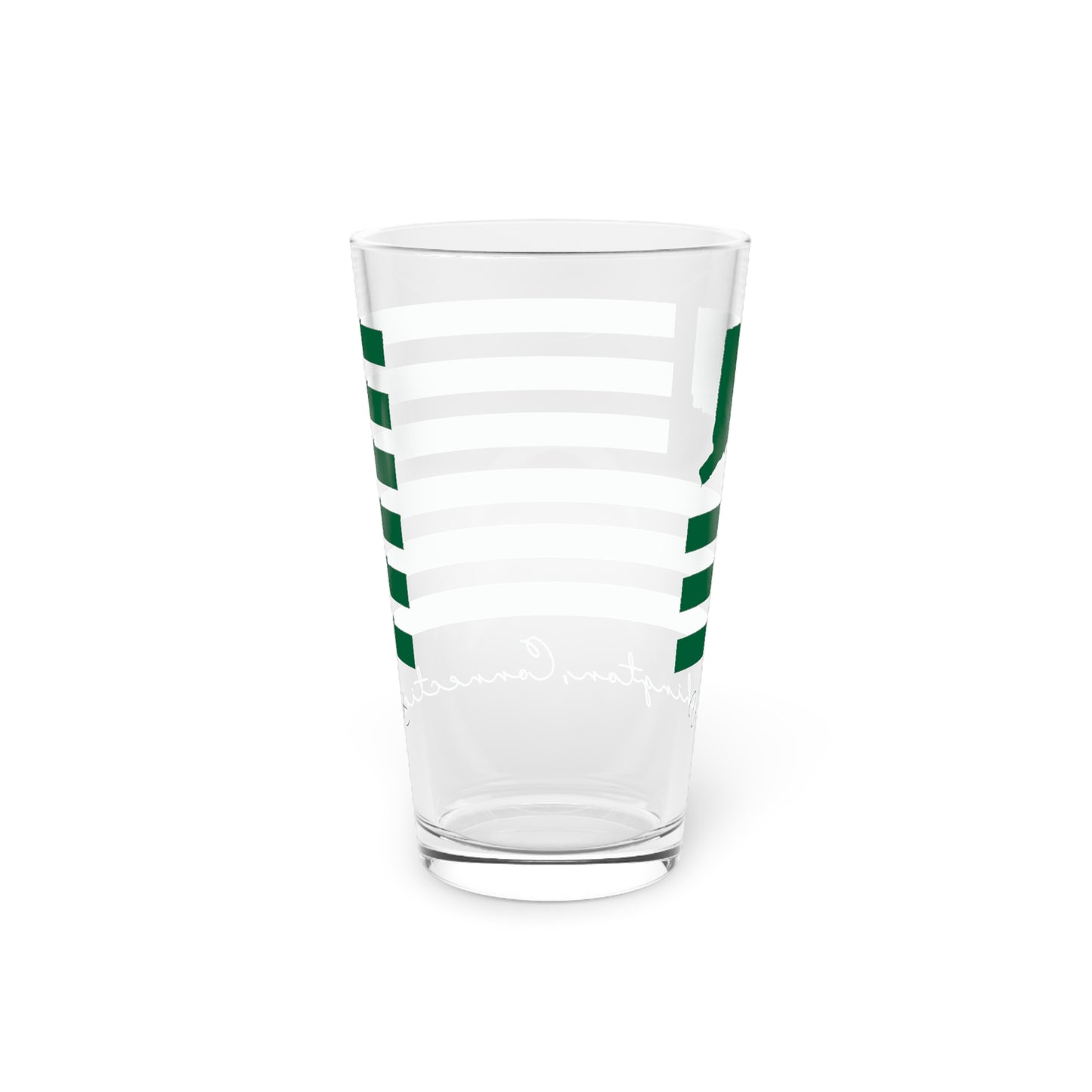 Washington Connecticut St. Patrick’s Day Flag Pint Glass, 16oz