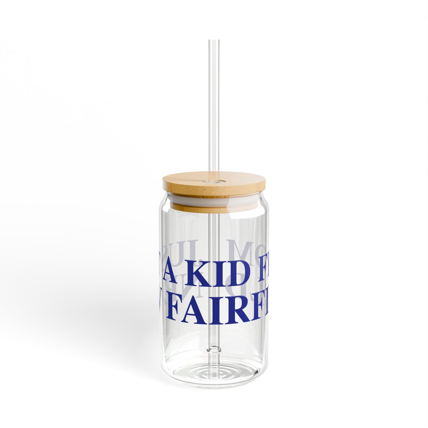 Just a kid from New Fairfield Sipper Glass, 16oz