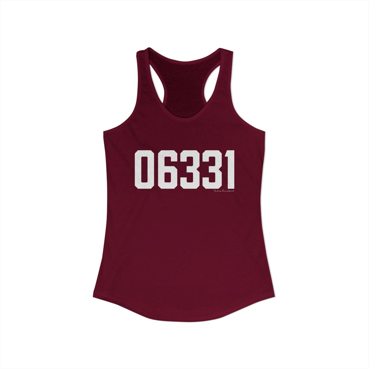 06331 Canterbury CT Zip Code Women's Ideal Racerback Tank Top