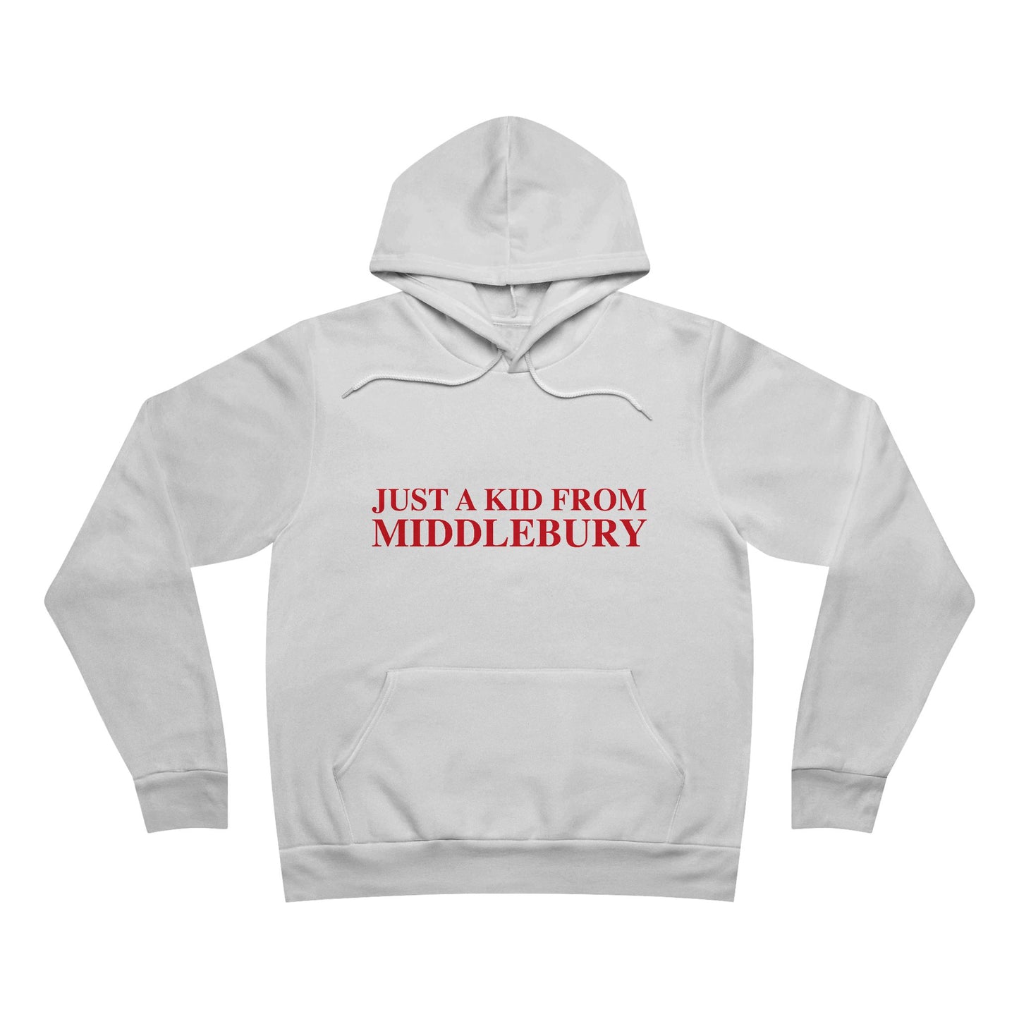 Just a kid from Middlebury Unisex Sponge Fleece Pullover Hoodie