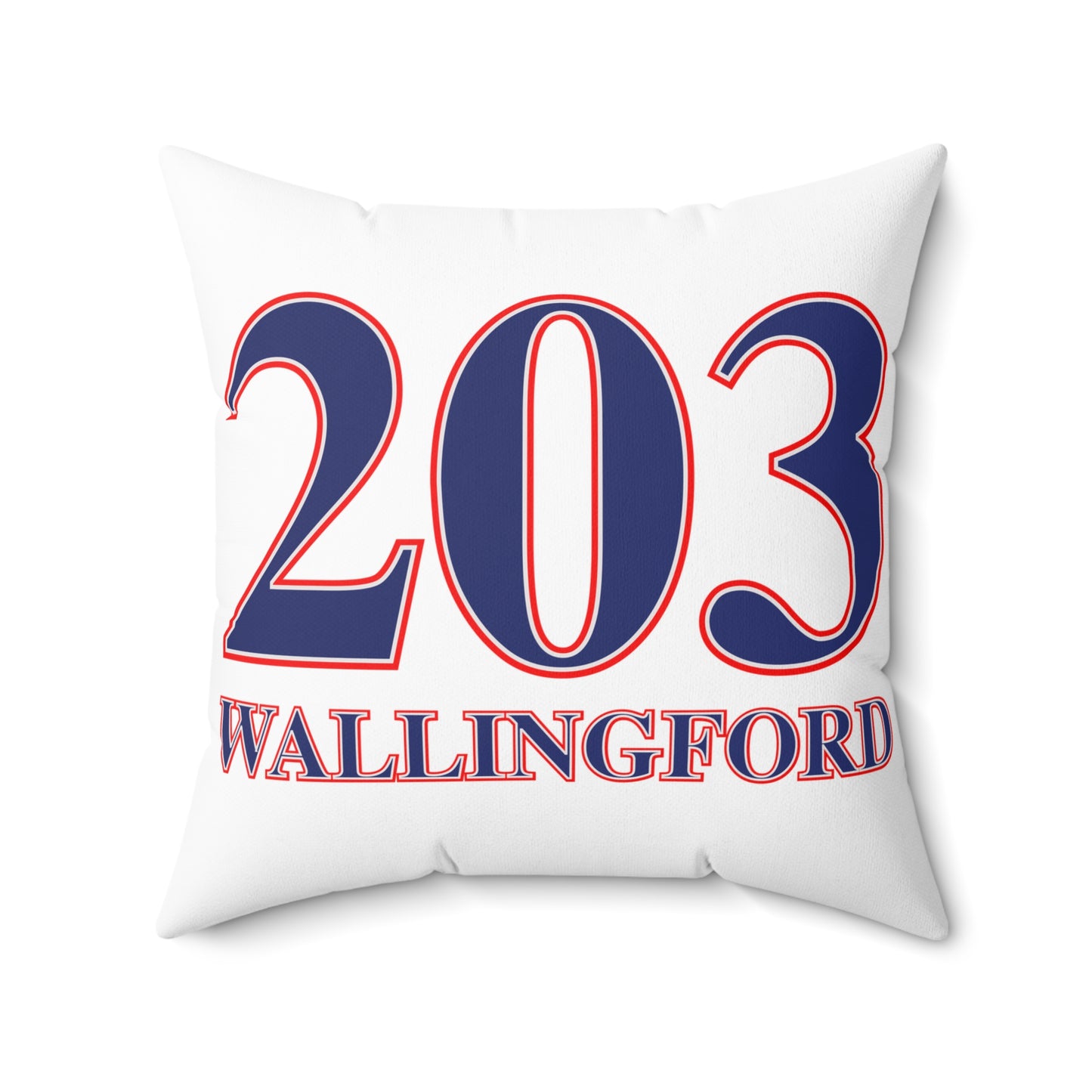 203 Wallingford Red White & Blue Spun Polyester Square Pillow