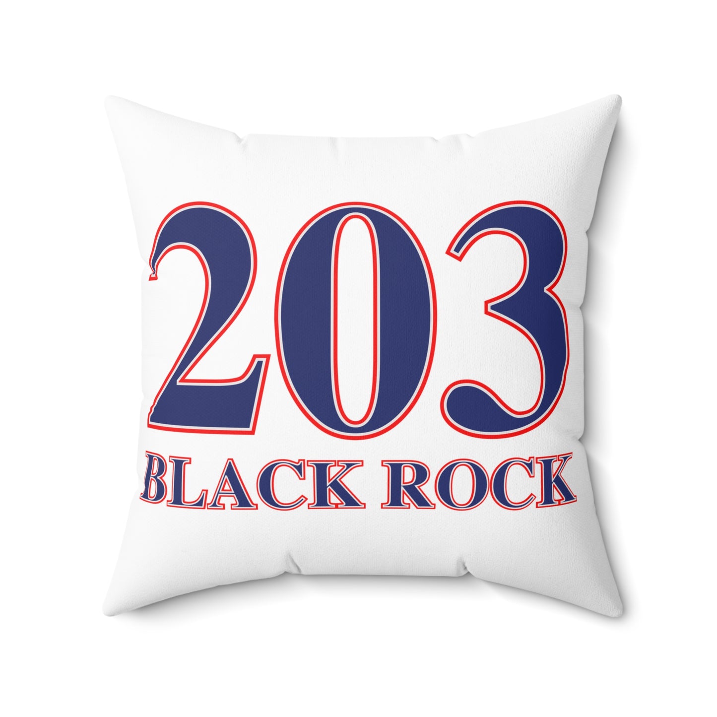 203 Black Rock Red White & Blue Spun Polyester Square Pillow