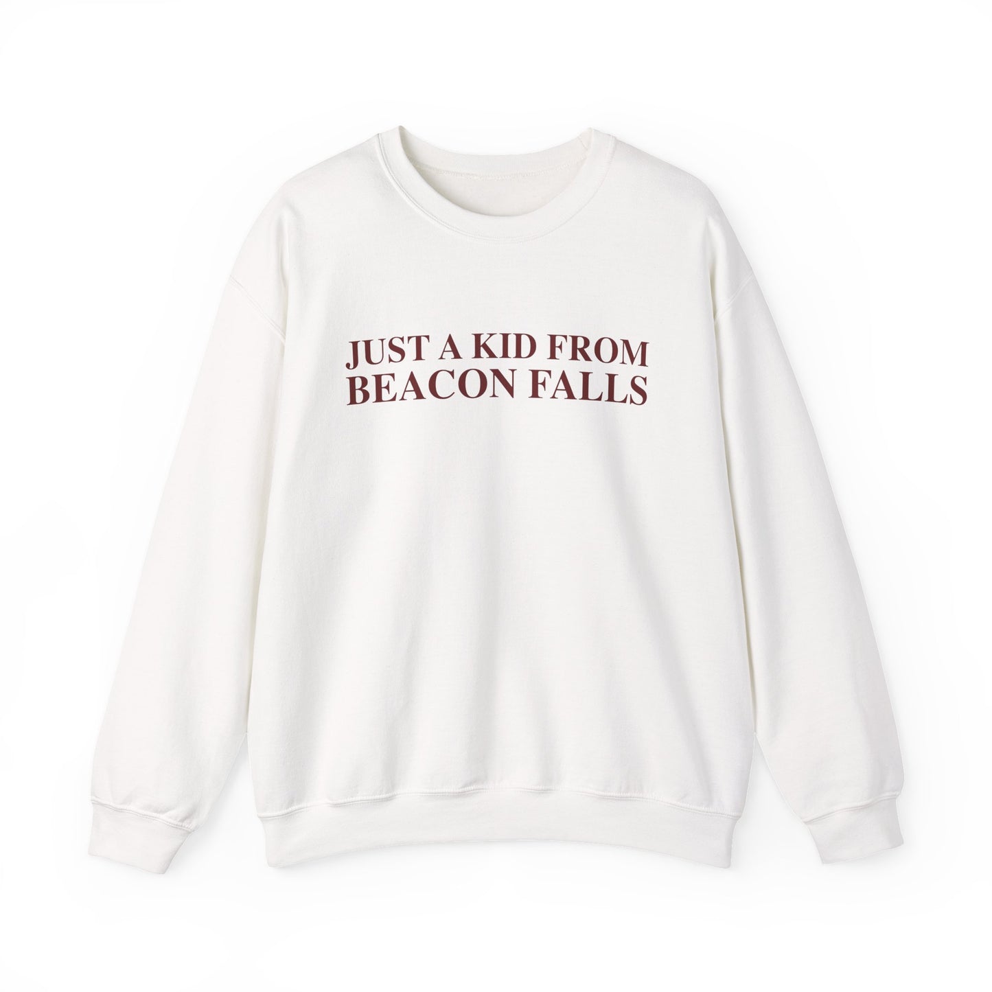 Just a kid from Beacon Falls Unisex Heavy Blend™ Crewneck Sweatshirt