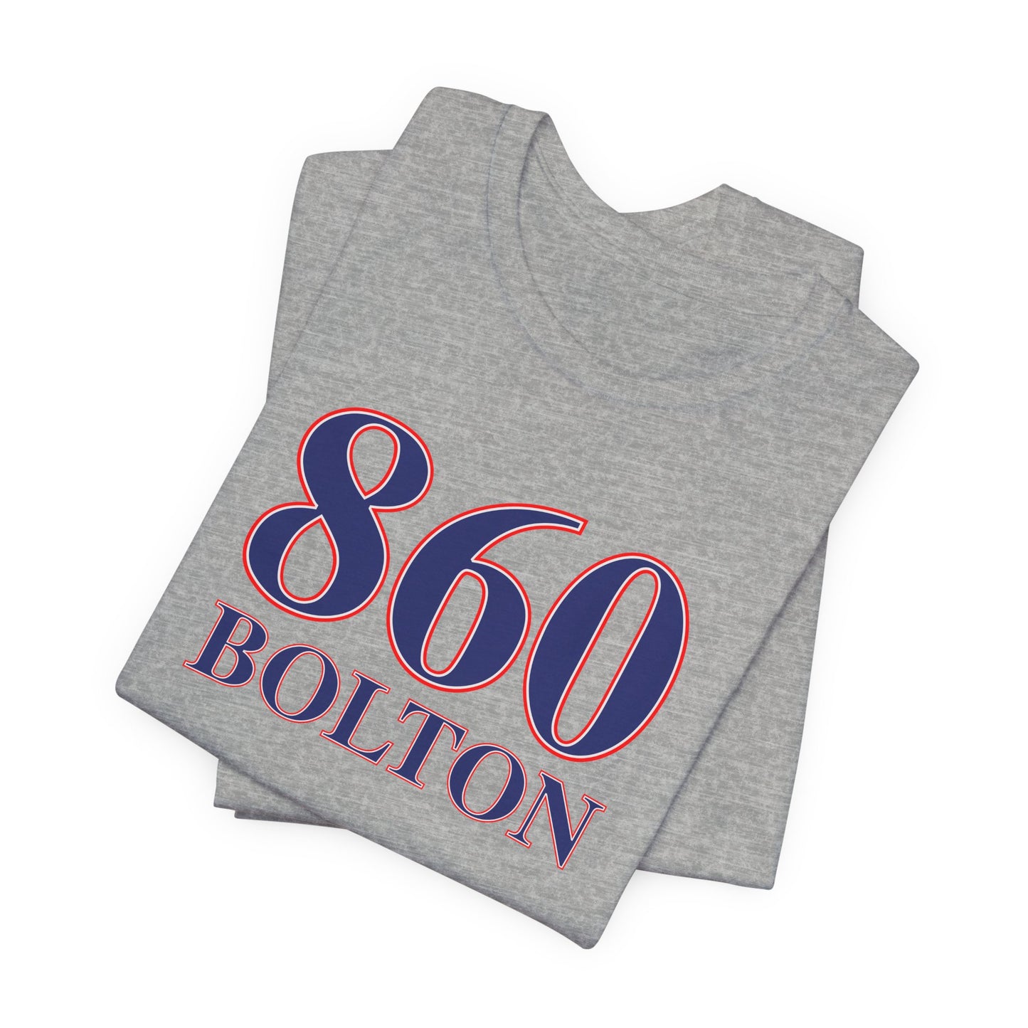 860 Bolton Red White & Blue Unisex Jersey Short Sleeve T-Shirt