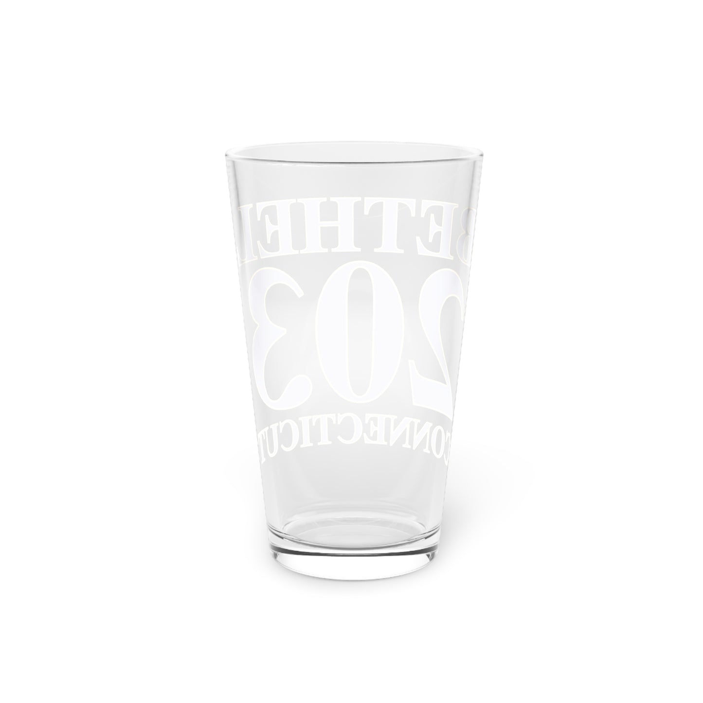 Bethel 203 Connecticut Pint Glass, 16oz