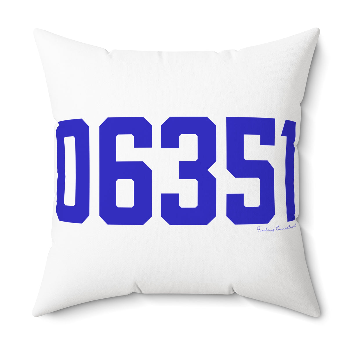 06351 Lisbon Connecticut Zip Code Spun Polyester Square Pillow