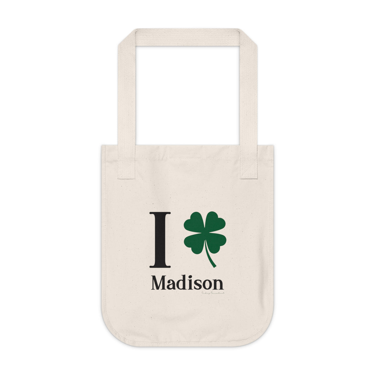I Clover Madison Organic Canvas Tote Bag