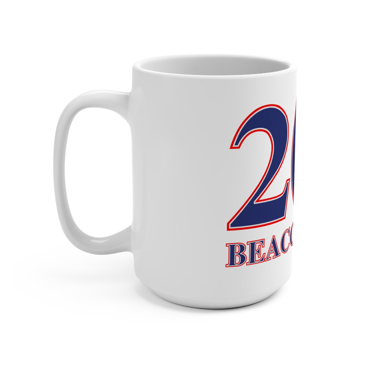 203 Beacon Falls Red White & Blue Mug 15oz