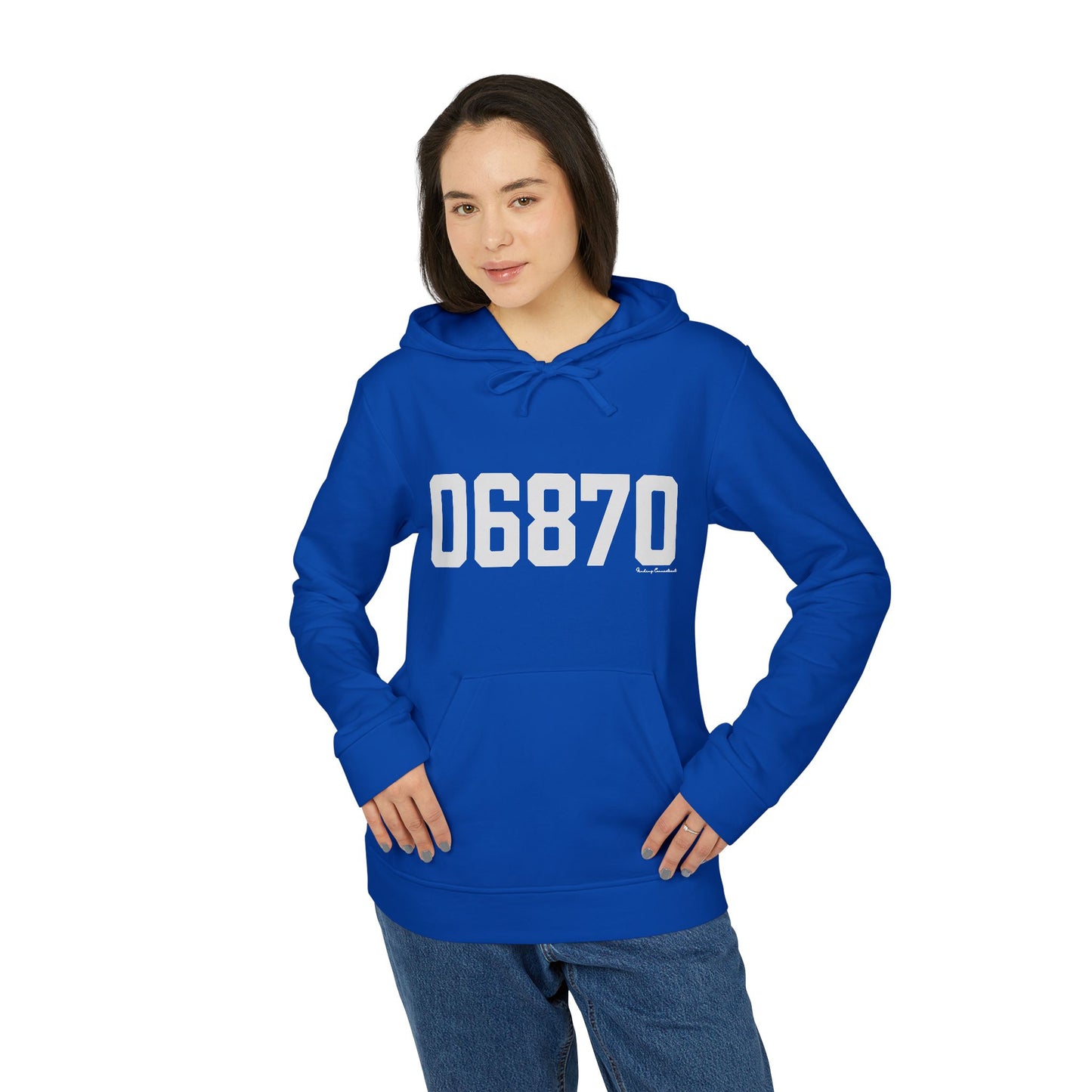 06870 - Greenwich CT Zip Code adidas Unisex Fleece Hoodie