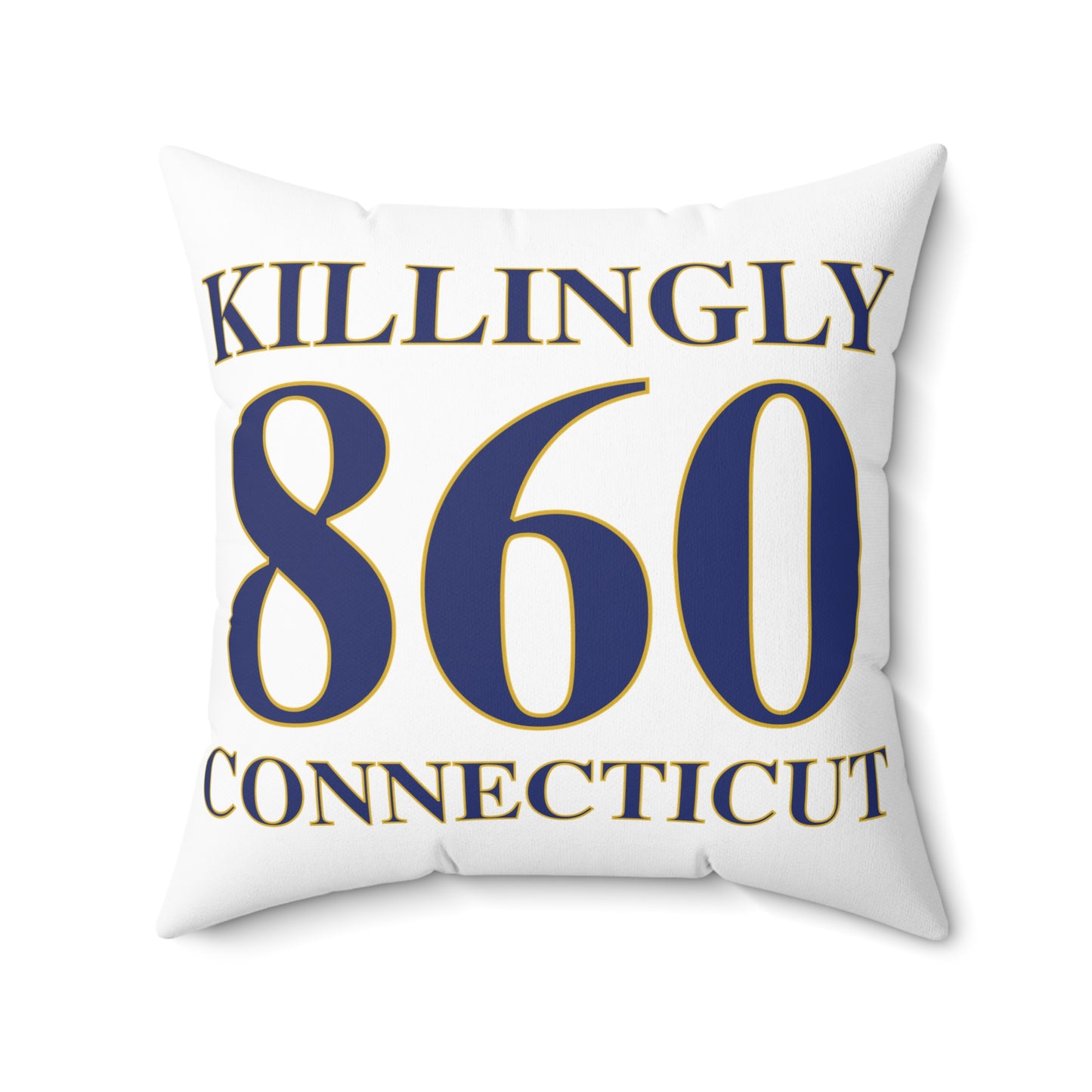 Killingly 860 Connecticut Spun Polyester Square Pillow