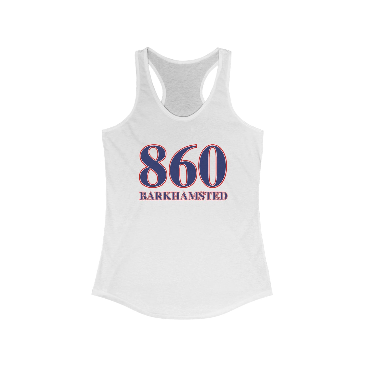 860 Barkhamsted Red White & Blue Women's Ideal Racerback Tank Top