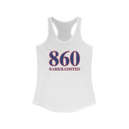 860 Barkhamsted Red White & Blue Women's Ideal Racerback Tank Top