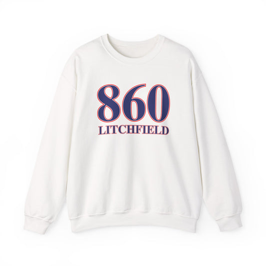 860 Litchfield Red White & Blue Unisex Heavy Blend™ Crewneck Sweatshirt