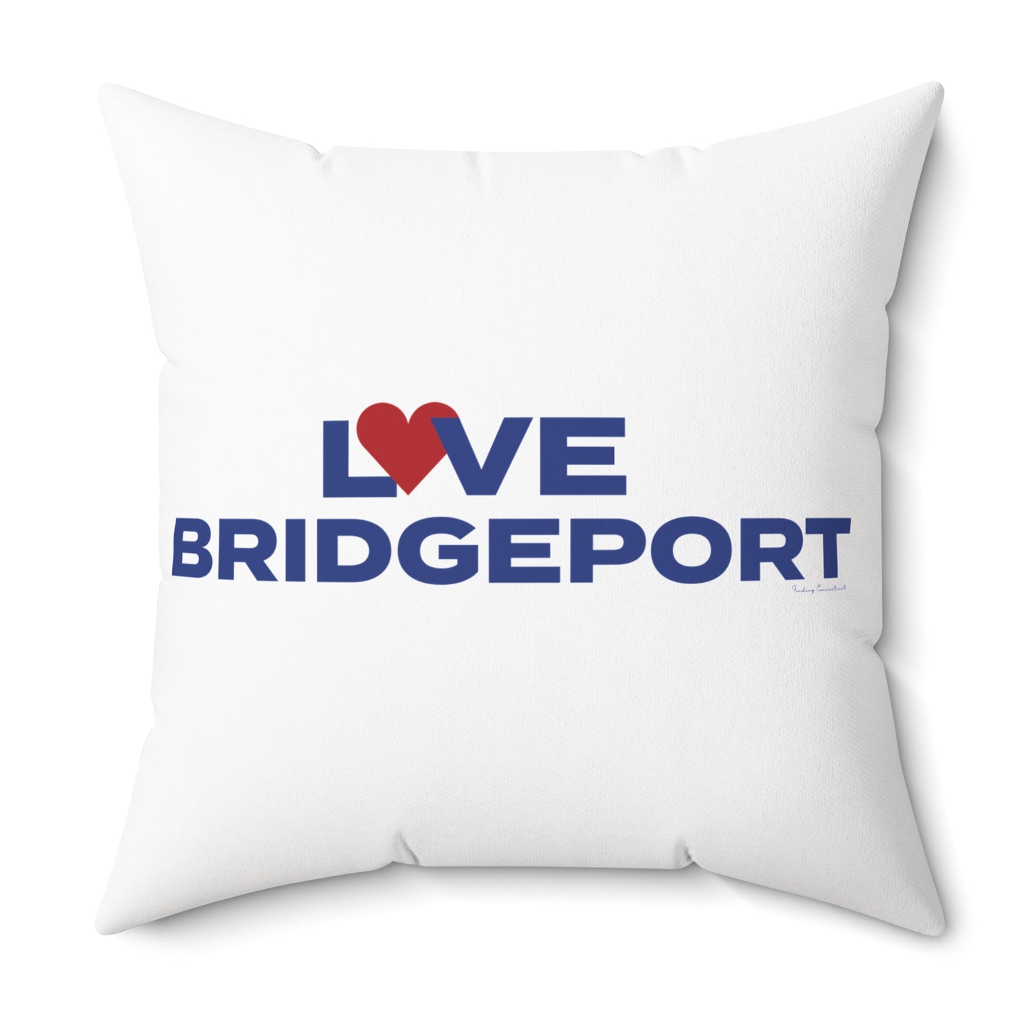 Love Bridgeport Spun Polyester Square Pillow