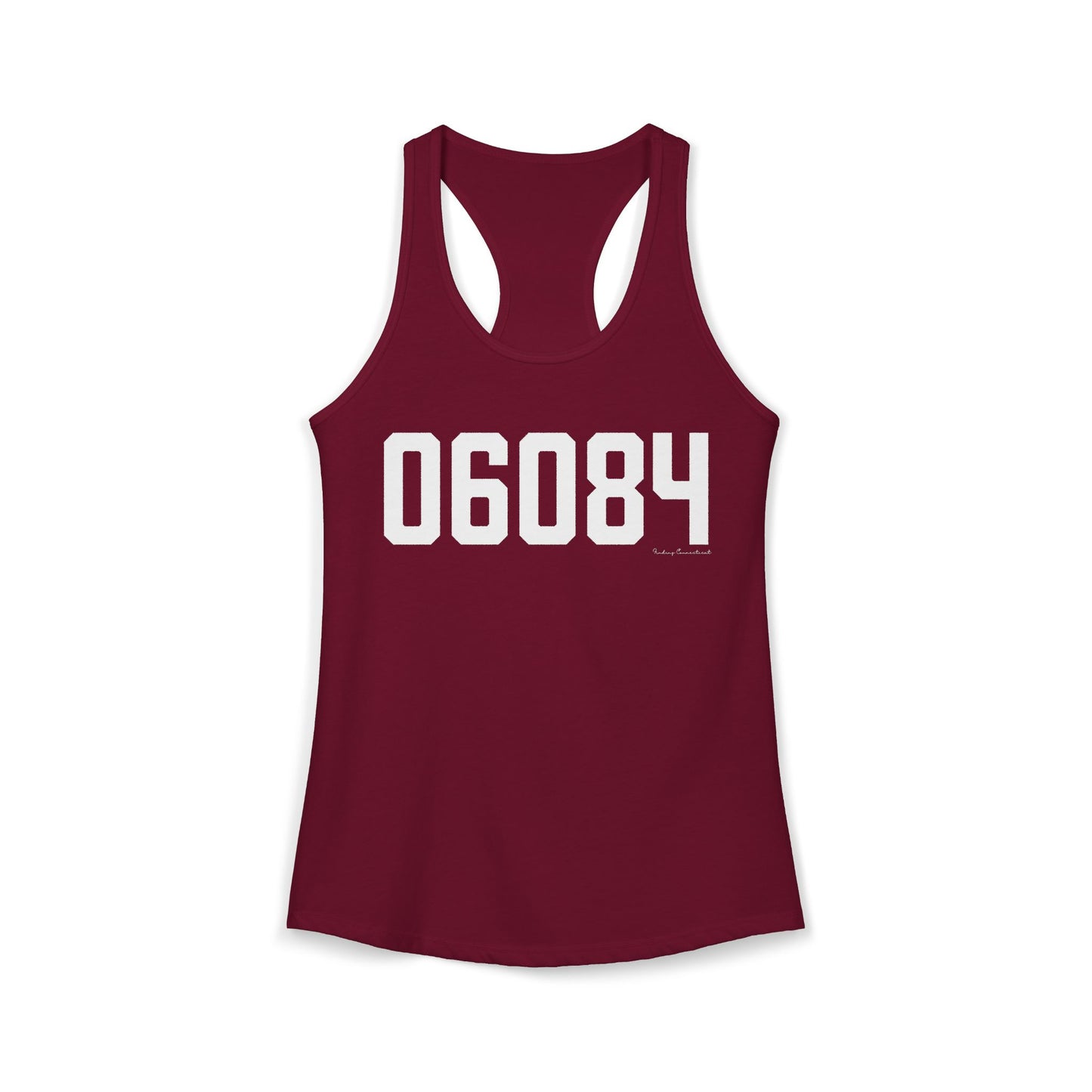 06084 Tolland CT Zip Code Women's Ideal Racerback Tank Top
