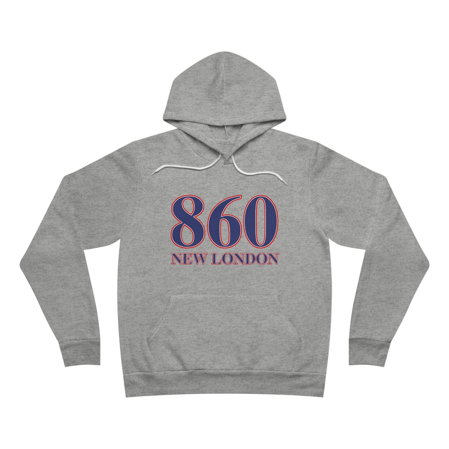 860 New London Red White & Blue Unisex Sponge Fleece Pullover Hoodie