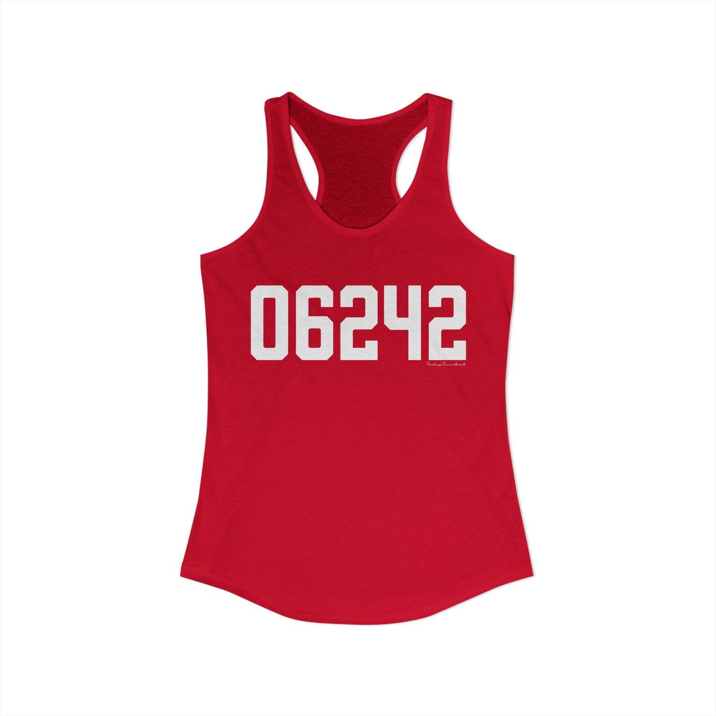 06242 Eastford CT Zip Code Women's Ideal Racerback Tank Top