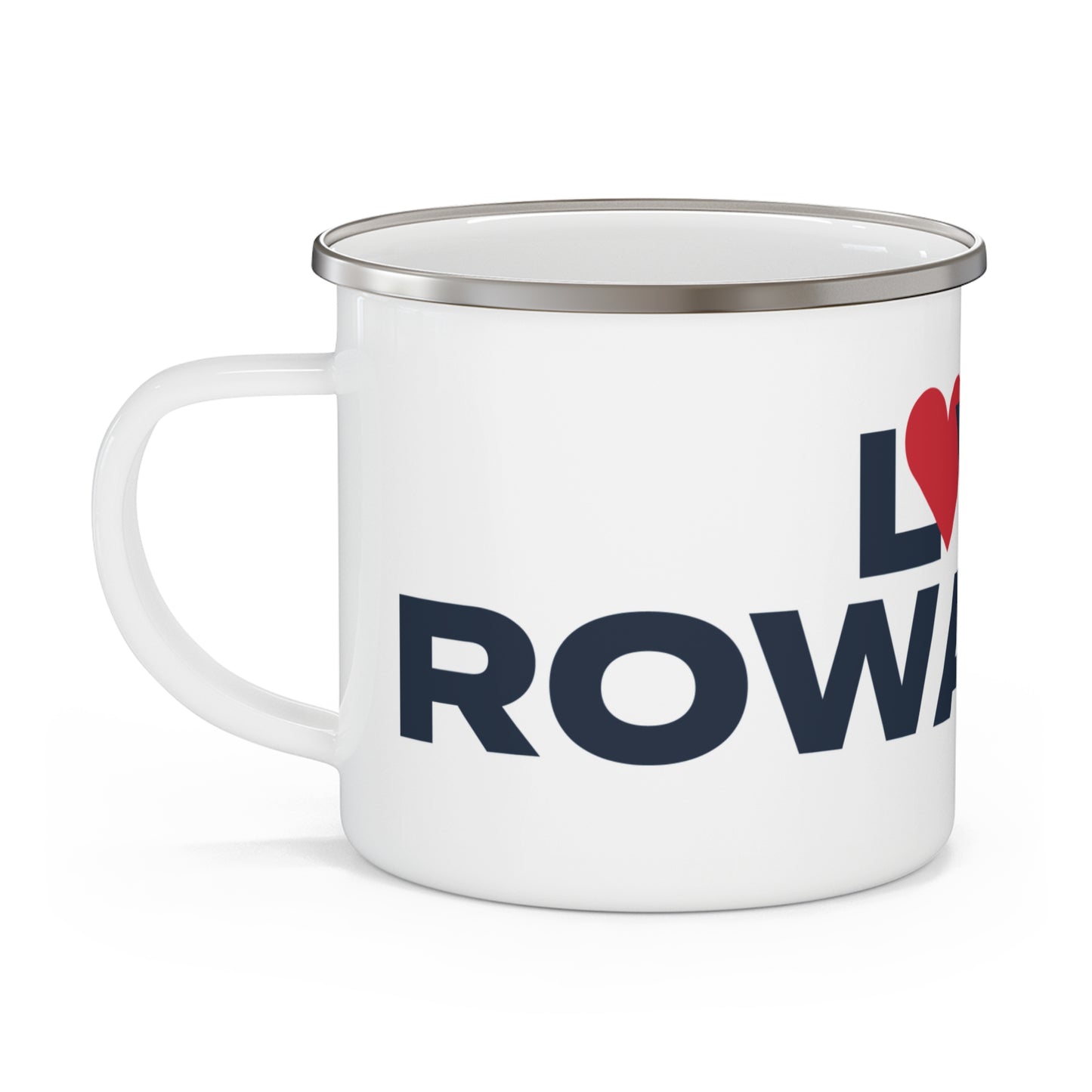 Love Rowayton Enamel Camping Mug