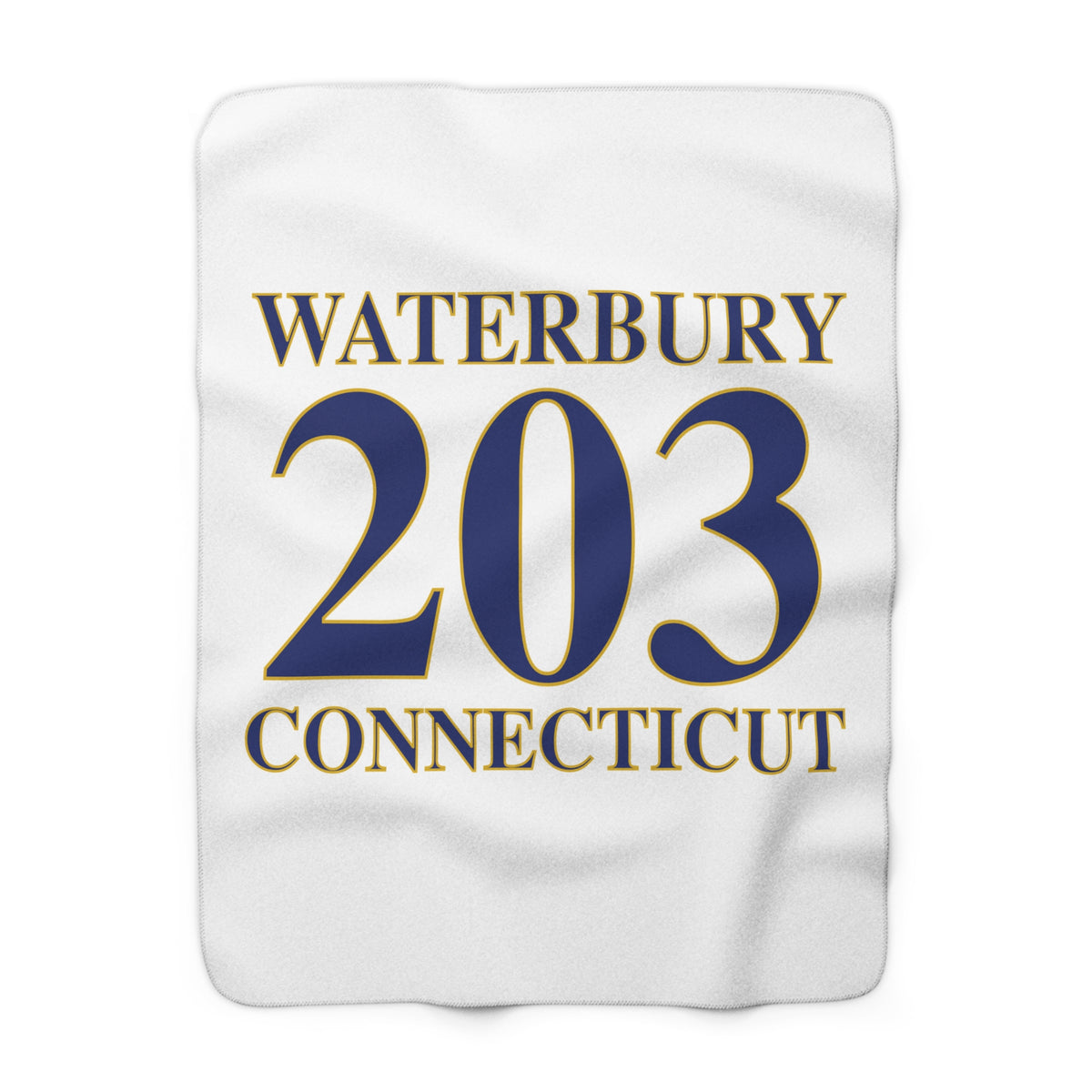 Waterbury 203 Connecticut Sherpa Fleece Blanket