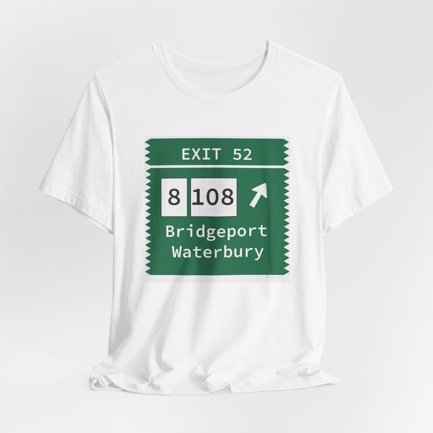 Vintage Merritt Parkway Exit 52 Sign Unisex Jersey Short Sleeve T-Shirt