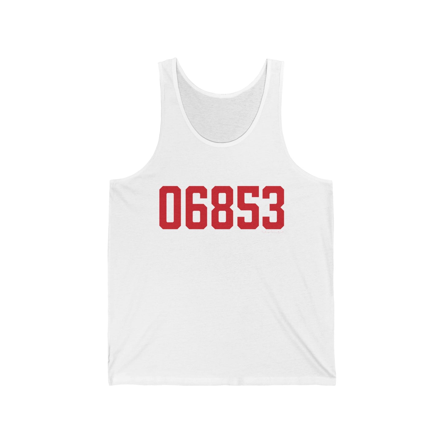 06853 Norwalk Connecticut Zip Code Unisex Jersey Tank Top