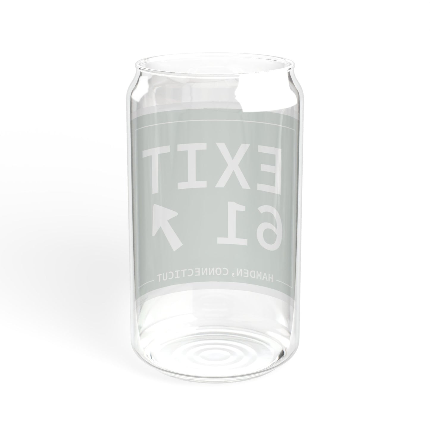 Vintage Exit 61 WCP Sign Sipper Glass, 16oz