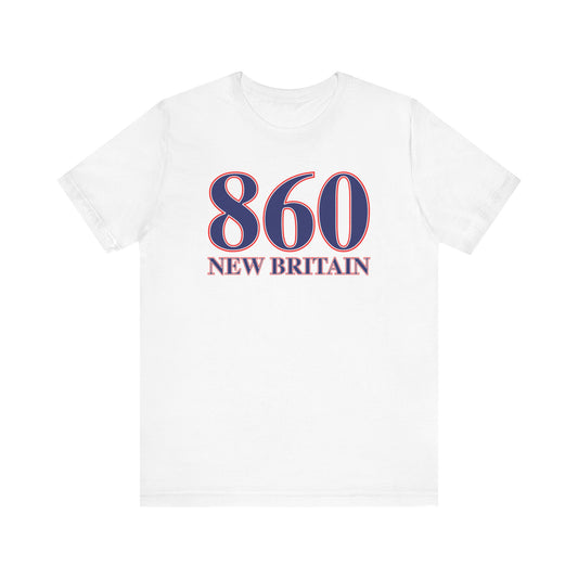 860 New Britain Red White & Blue Unisex Jersey Short Sleeve T-Shirt
