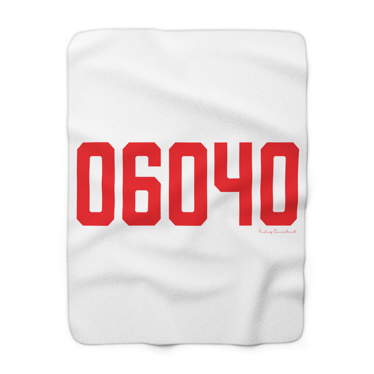 06040 Manchester Connecticut Zip Code Sherpa Fleece Blanket