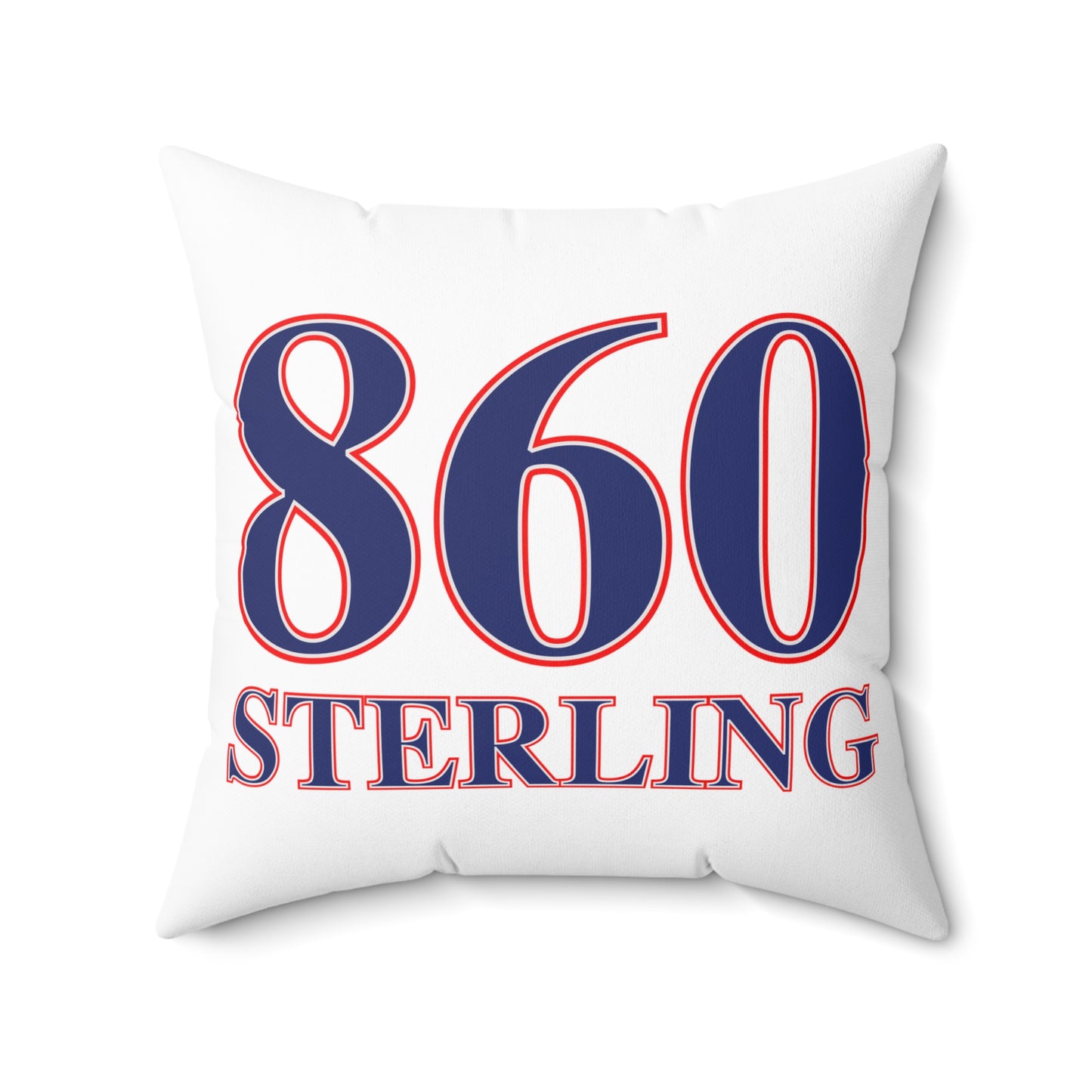860 Sterling Red, White & Blue Spun Polyester Square Pillow
