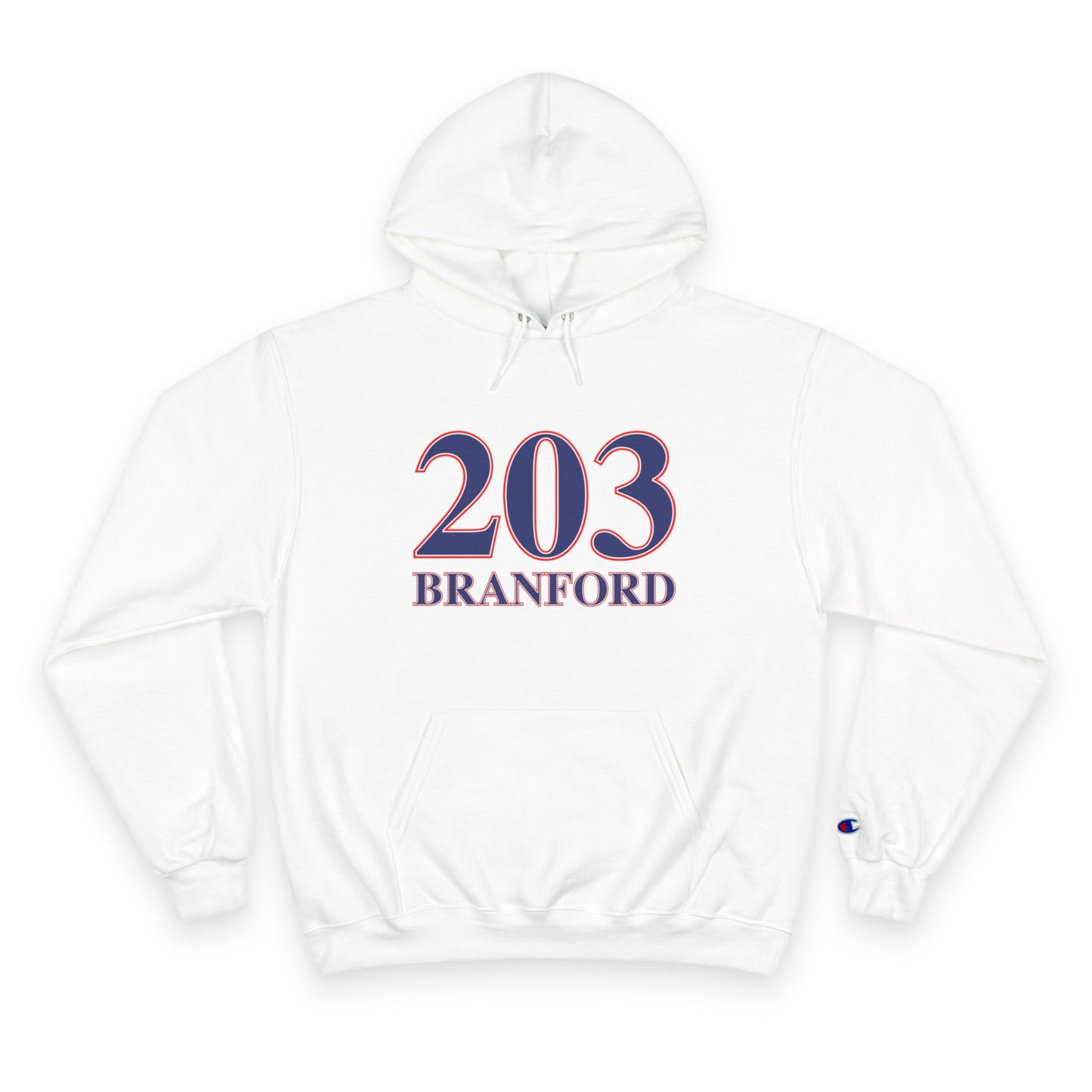 203 Branford Red White & Blue Champion Hoodie