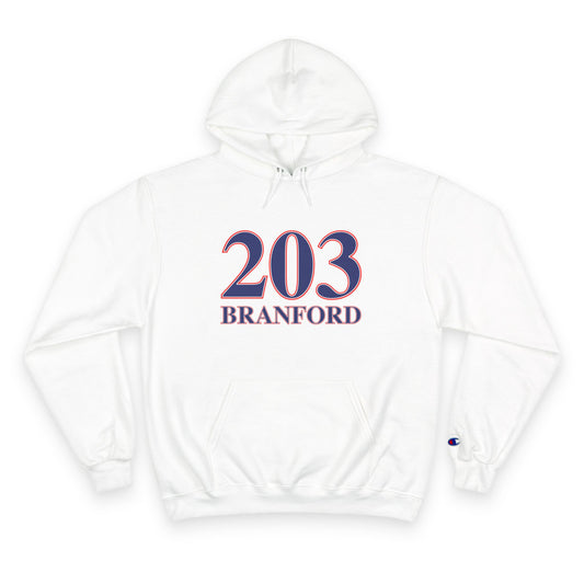 203 Branford Red White & Blue Champion Hoodie