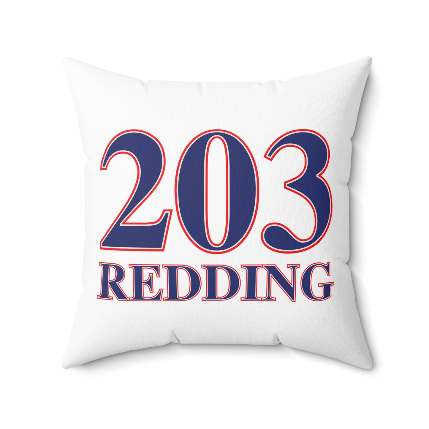 203 Redding Red White & Blue Spun Polyester Square Pillow