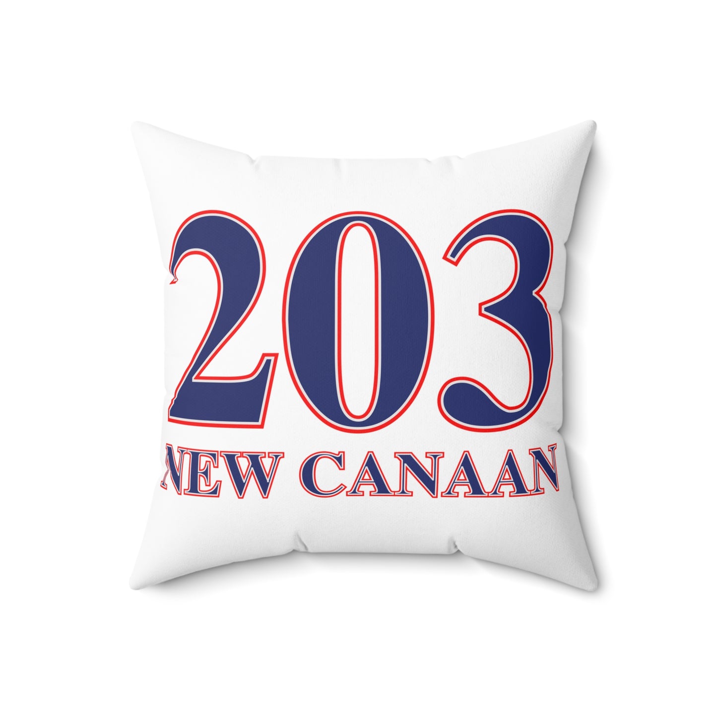 203 New Canaan Red White & Blue Spun Polyester Square Pillow
