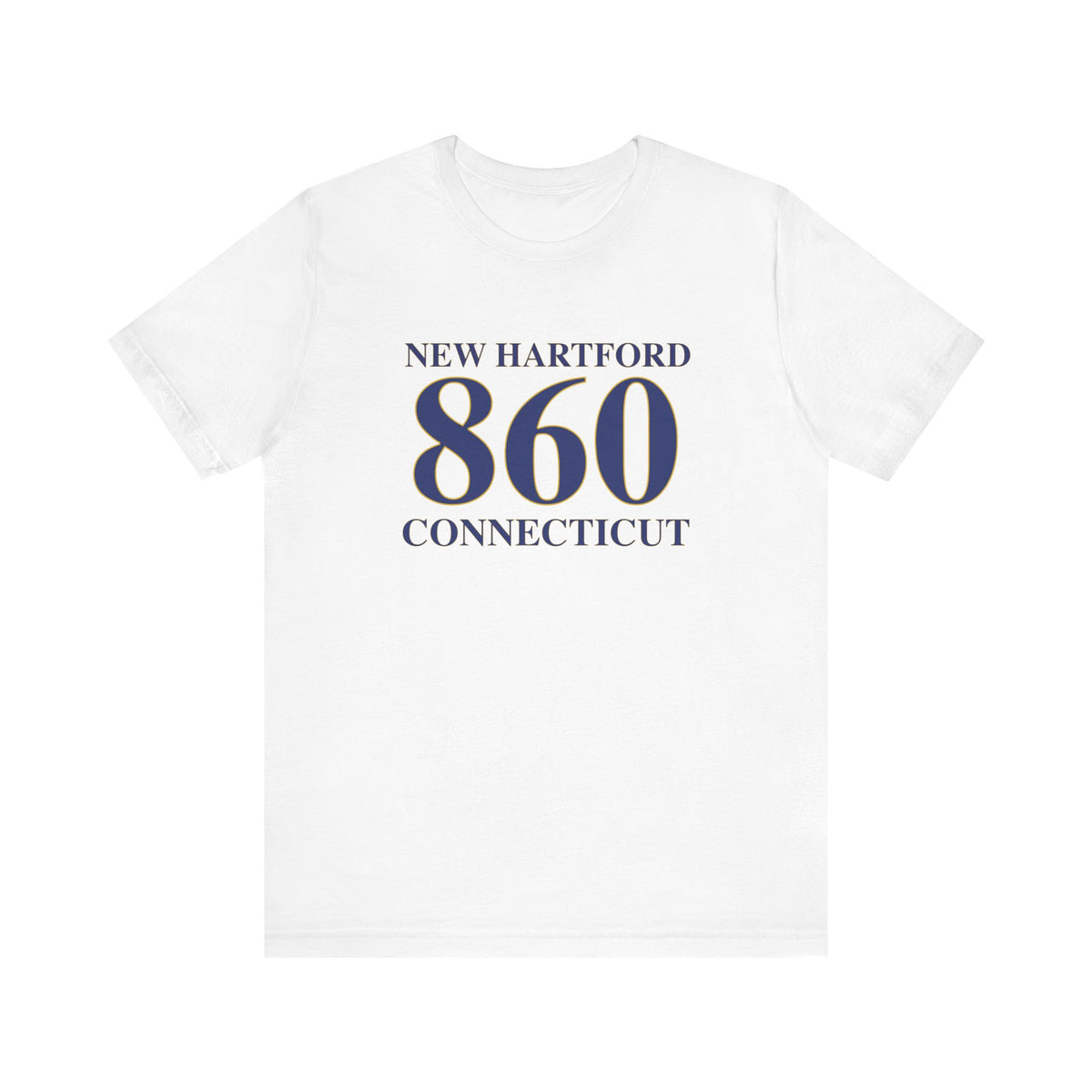 New Hartford 860 Connecticut Unisex Jersey Short Sleeve T-Shirt