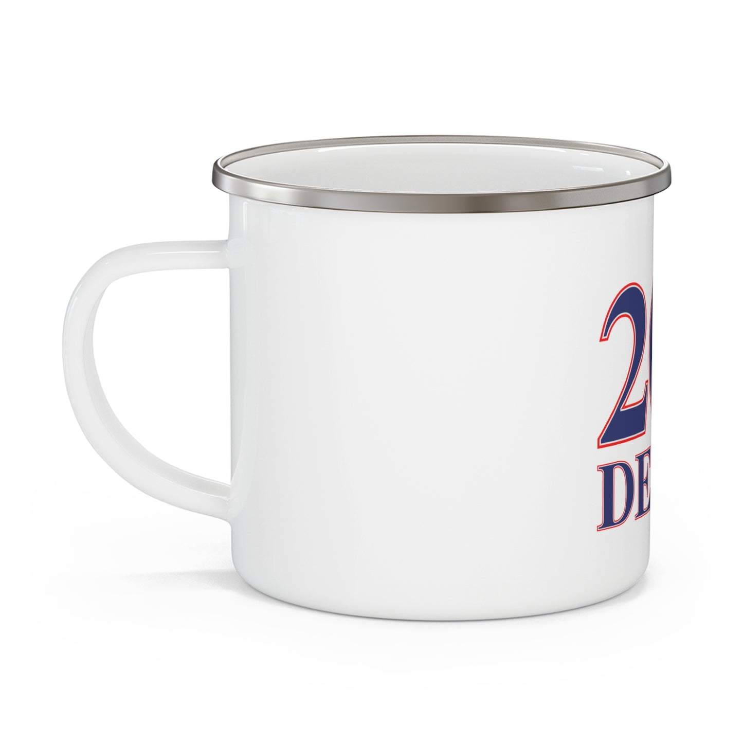 203 Derby Red White & Blue Enamel Camping Mug