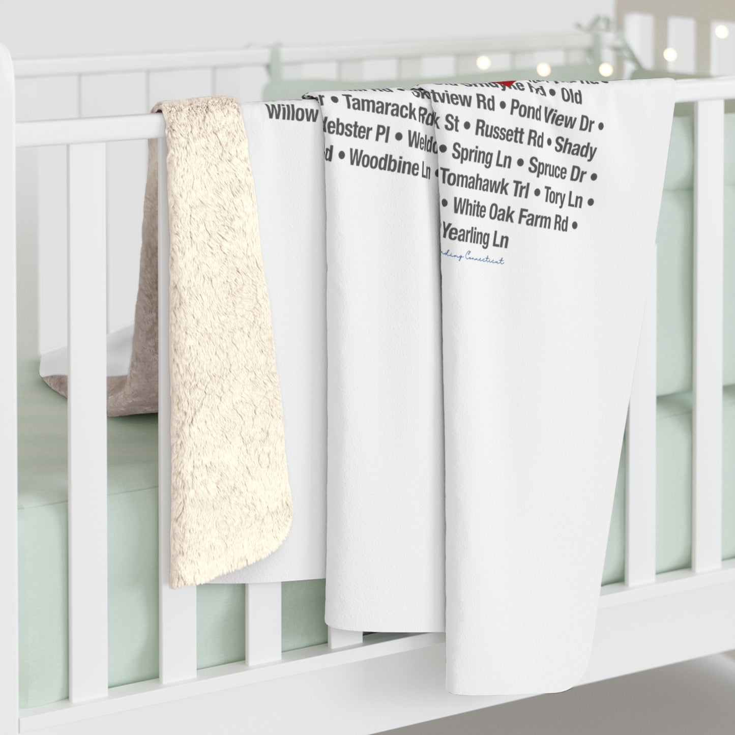 Newtown Love Sherpa Fleece Blanket