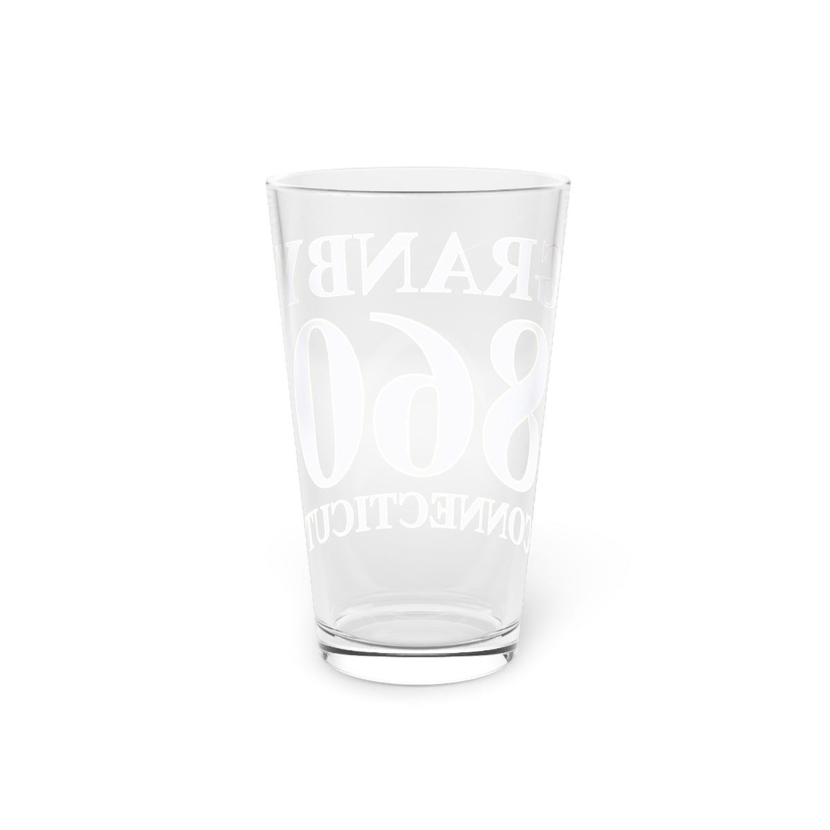 Granby 860 Connecticut Pint Glass, 16oz